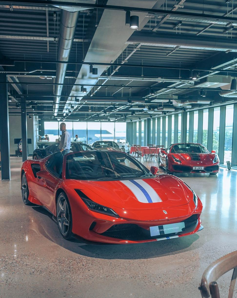 European vehicle in professional workshop